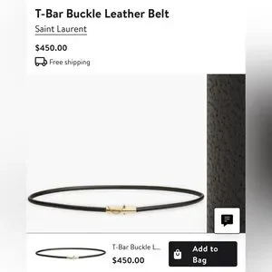Saint Laurent | Accessories | Saint Laurent Leather Belt  display picture 3